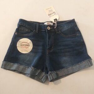 California Vintage women's size 9 cuffed denim shorts